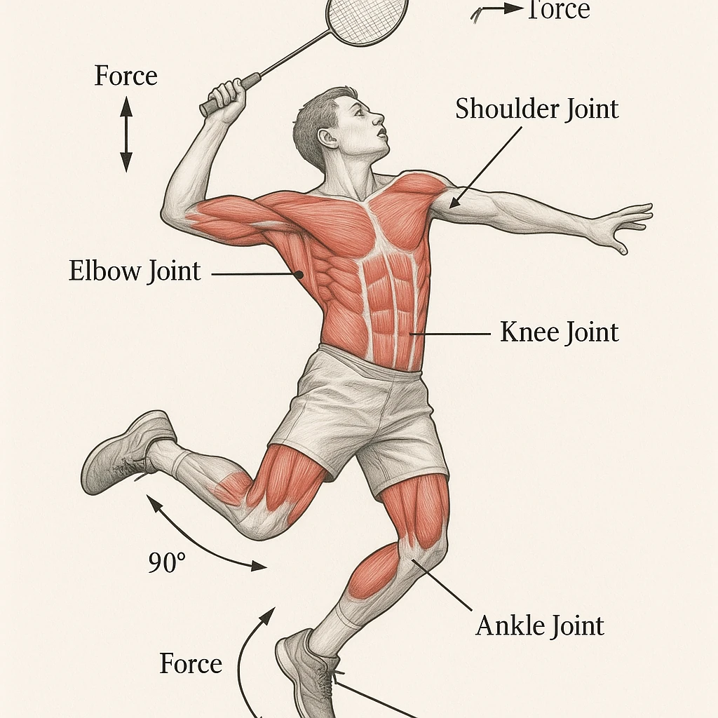 پیشگیری از آسیب در حرکات پرشی بدمینتون