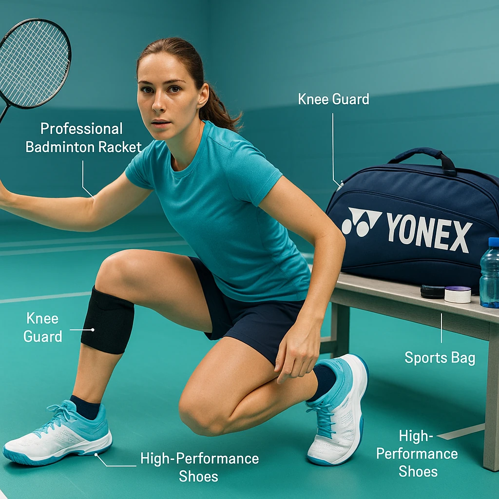 وسایل مورد نیاز یک بازیکن حرفه‌ای بدمینتون